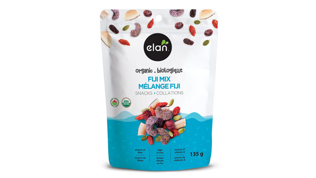 Blueberry acai cashew*( roasted cashews*, cane sugar*, açaï and blueberry powders*, maltodextrin*, coconut oil*, Himalayan pink salt*), Dried cranberries* (cranberries*, Sugar*, Sunflower oil*), Toasted coconut*, Raw pumpkin seeds*, Dried goji berries*.
*Organics