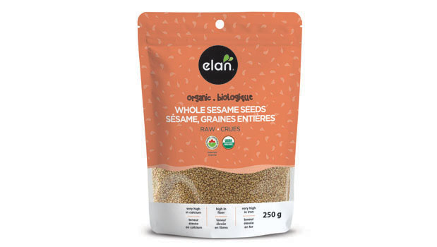 Organic sesame seeds.