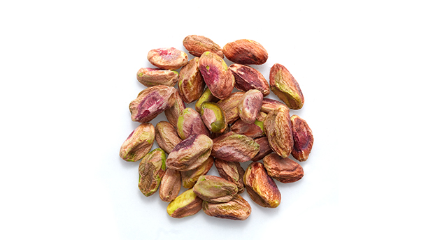 Pistachios.
May contain: Peanuts, Other tree nuts
This product may contain small shell pieces