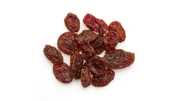 Raisins, Huile végétale non hydrogénée.