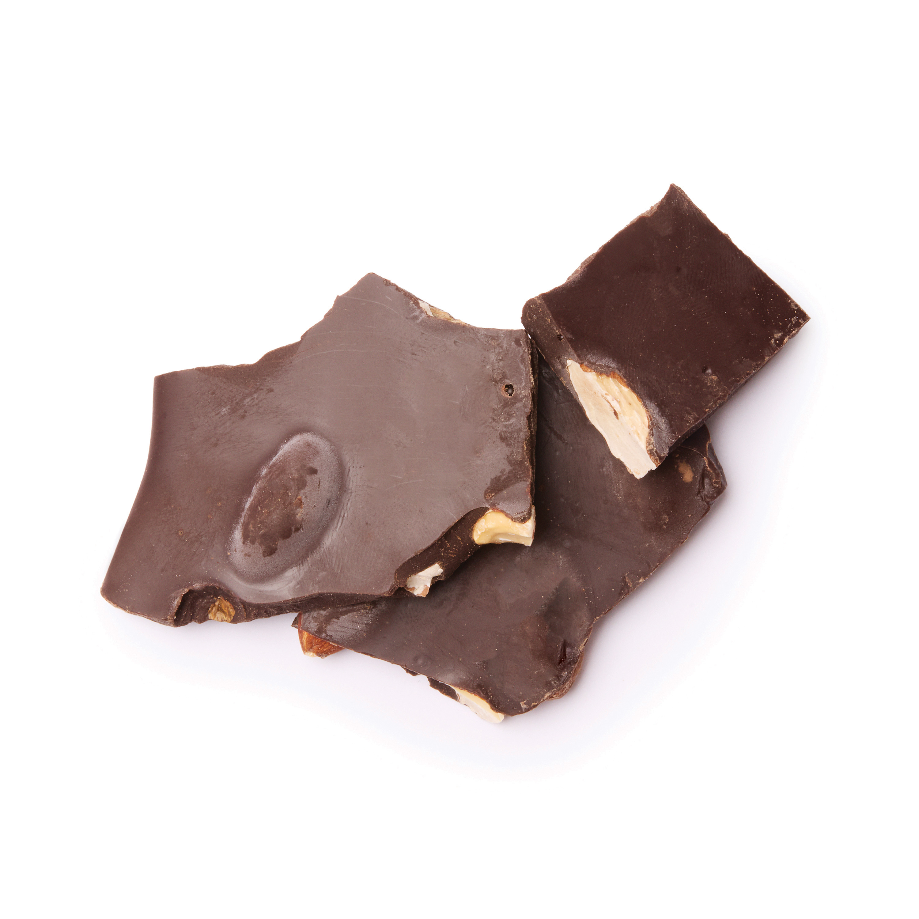 Sucre, Liqueur de cacao, Amandes rôties, Beurre de cacao, Lait entier en poudre (lait), Poudre de cacao (alcalinisée), Lécithine de soja (soja), Arôme naturel, Huile de canola.