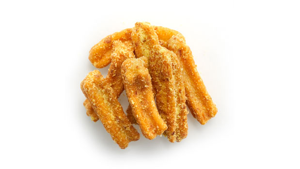 Wheat starch (wheat), Sunflower oil, Soybean solids, Sugar, Honey Dijon mustard flavour [maize maltodextrin, sugar, vegetable powders (onion, garlic), salt, mustard powder (mustard), maize starch, citric acid, acetic acid, honey flavour, silicon dioxide] , Vegetable powders (onion, garlic), Salt, Barley malt extract, Soy sauce powder (soy, wheat), Chive flakes