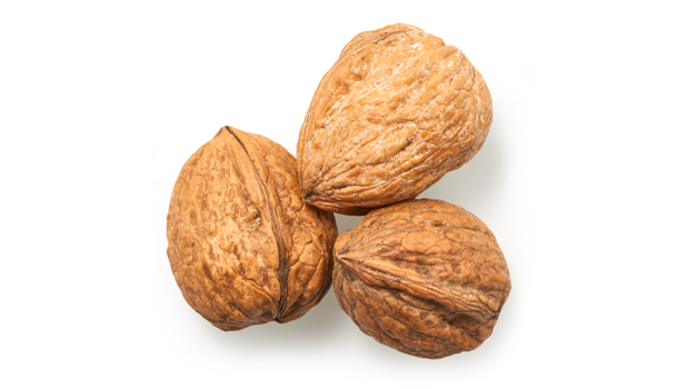 In shell walnuts.