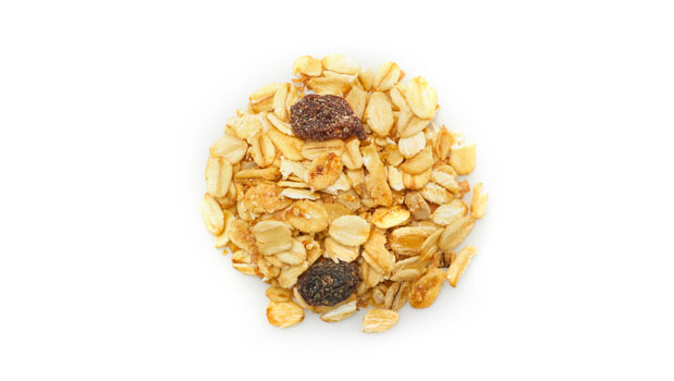 Oat, canola/sunflower oil, honey, wheat germ, sunflower seeds, red bran, sultana raisins (vegetable oil).