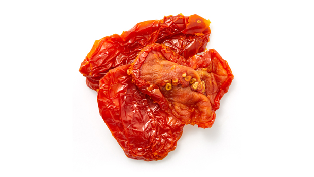 Sun dried tomatoes, glucose, salt, sodium metabilsulfite (sulphites), potassium sorbate