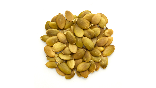 Organic pumpkin seeds.