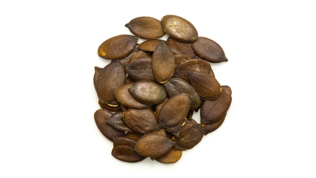 Organic pumpkin seeds.