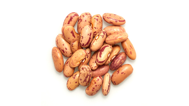 Organic pinto beans.

It is a raw agriculture product. Although it has been mechanically cleaned before packaging, some foreign material may be present. Sort and wash before using.