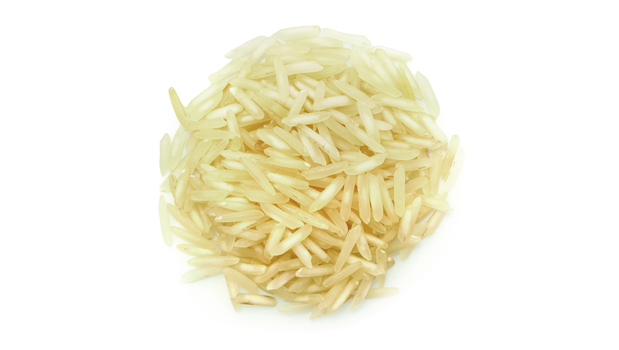 Organic white basmati rice.