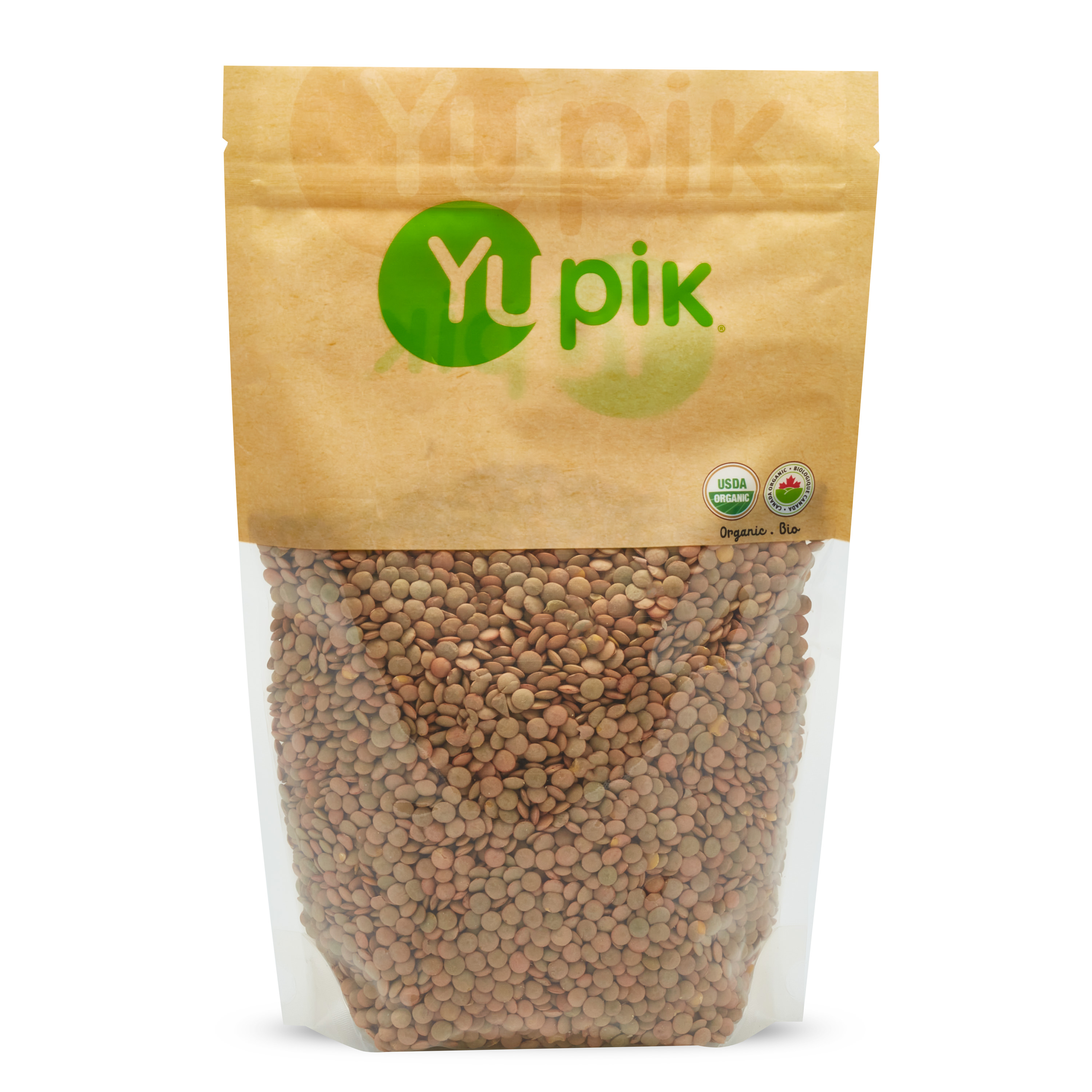 Organic green lentils.

It is a raw agriculture product. Although it has been mechanically cleaned before packaging, some foreign material may be present. Sort and wash before using.