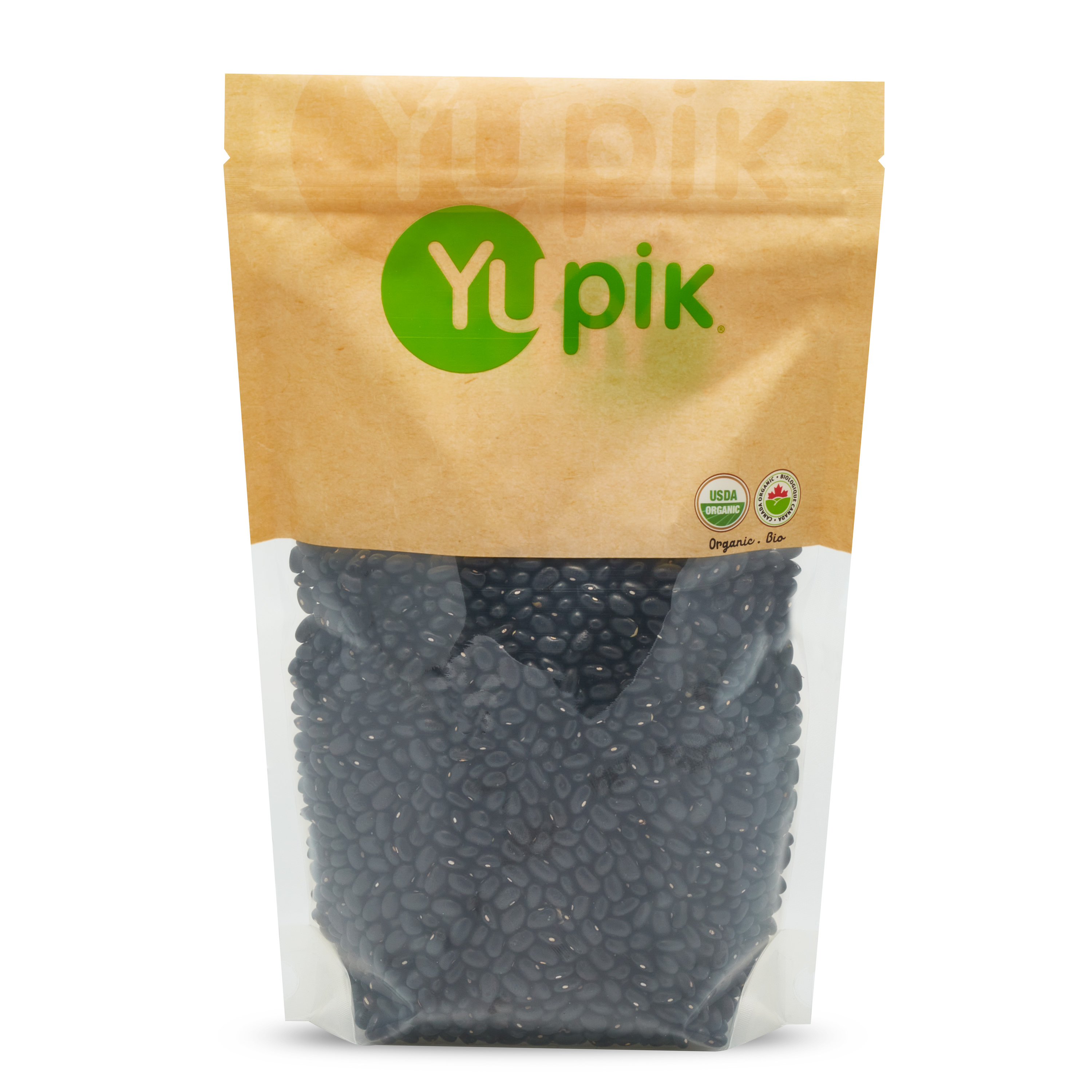 Organic black turtle beans.

It is a raw agriculture product. Although it has been mechanically cleaned before packaging, some foreign material may be present. Sort and wash before using.