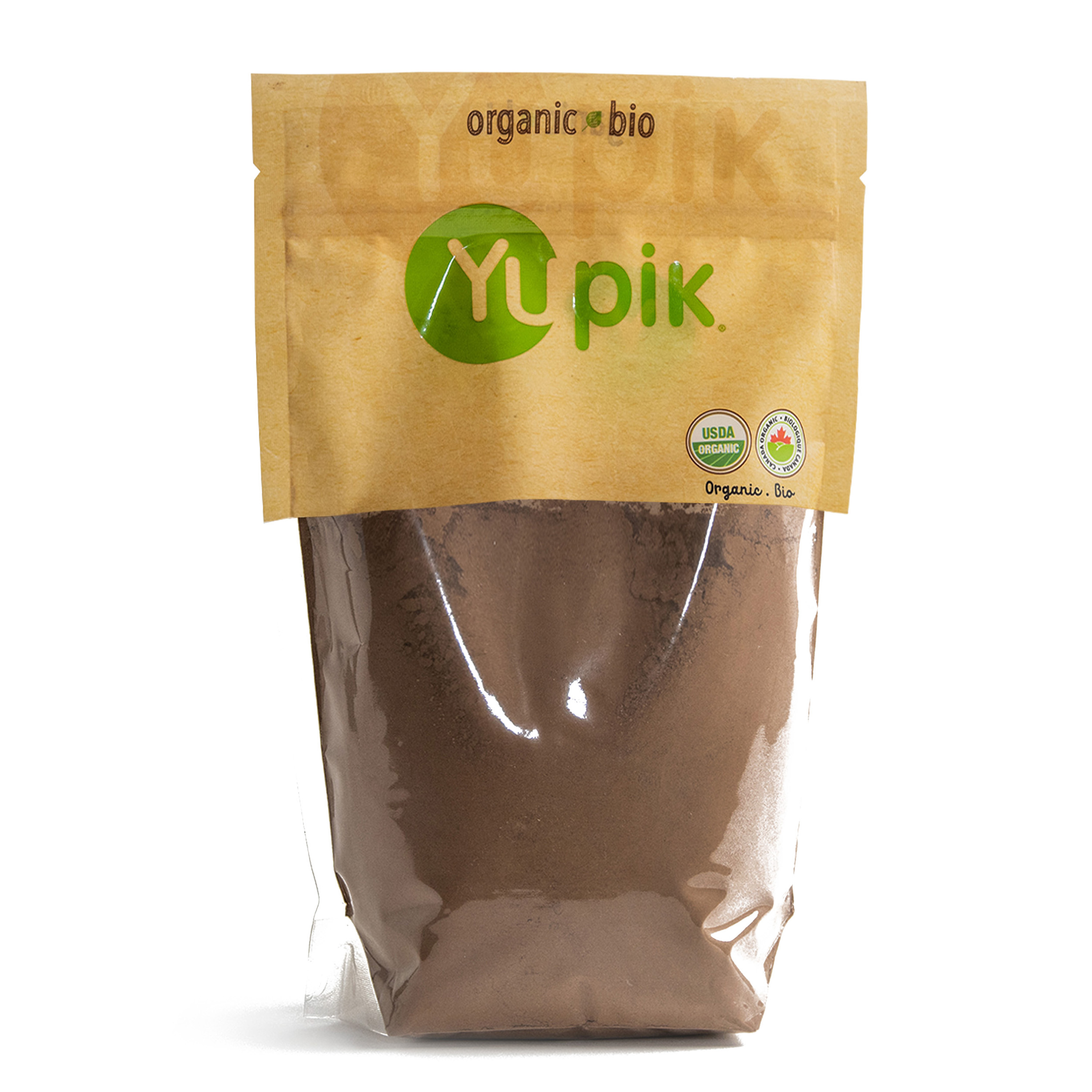 Sucre de canne biologique, Poudre de cacao alcalinisée biologique, Carbonate de potassium