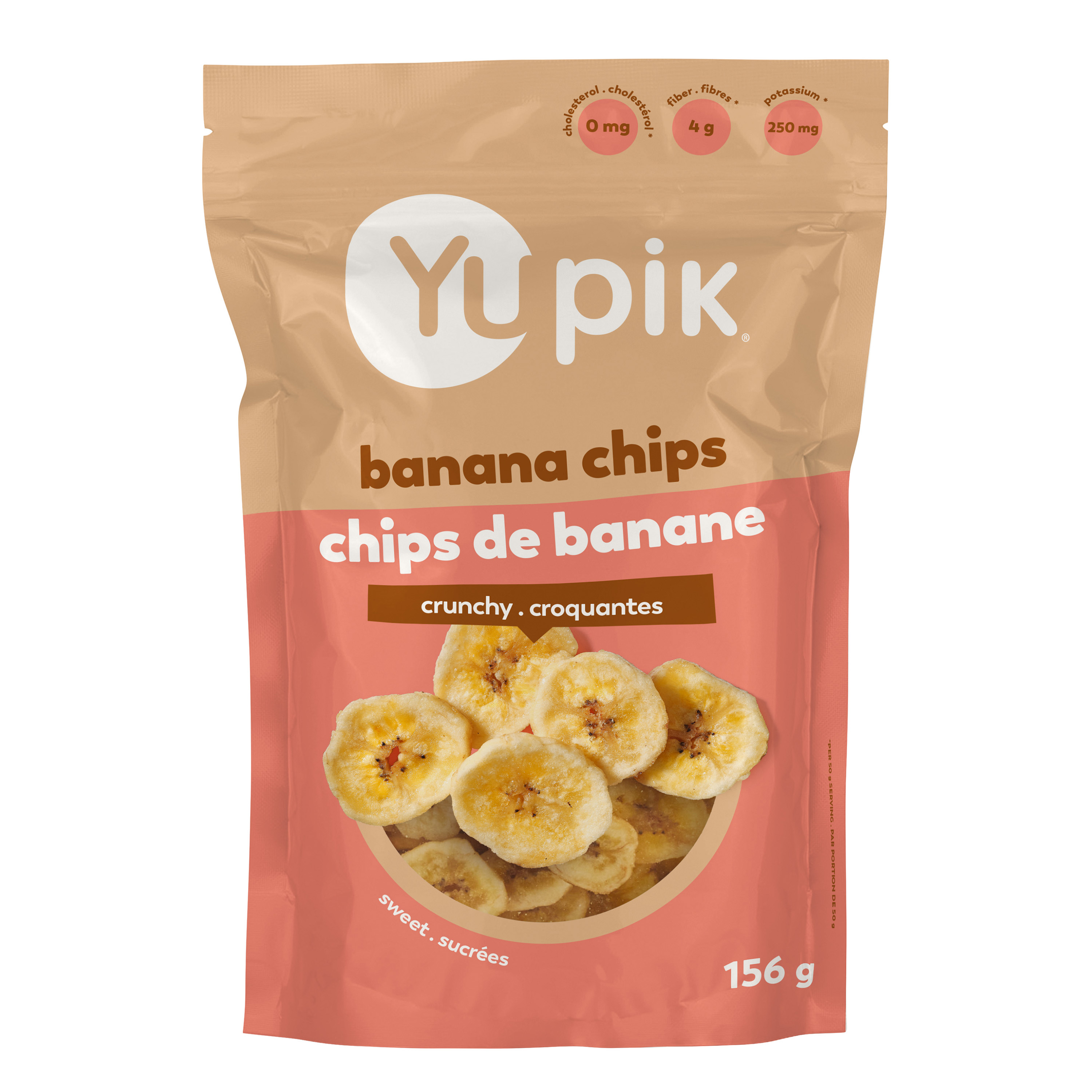 Bananas, coconut oil, sugar, banana flavor.